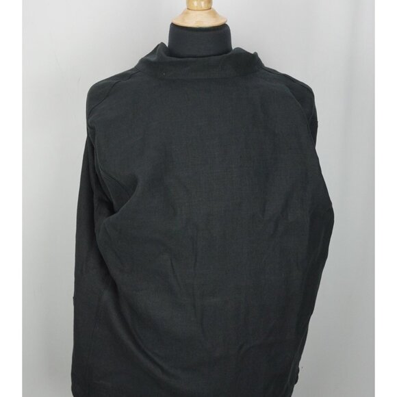 Anderson & Sheppard Savile Row Black Cotton Button Up Mens French Jacket Sz XL - Picture 5 of 10